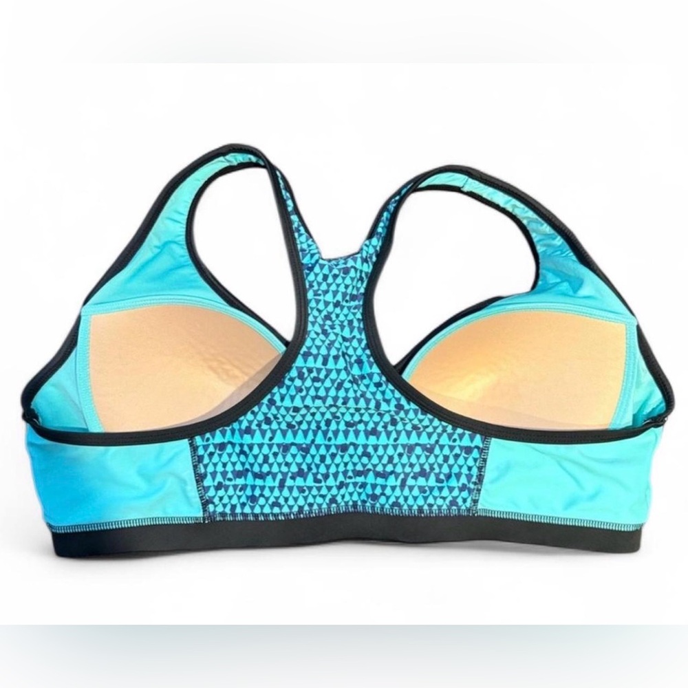 Everlast Women's Patterned Blue Sports Bra - Picture 5 of 5